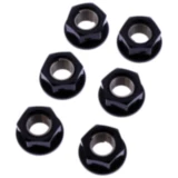 Mutter Kettenrad Satz JMP Bolt M10 x 1. 25 mm Alu Racing schwarz passend für: Kawasaki Z, ZX - 6R, ER - 6F