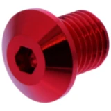 Abdeckschraube für M10 Linksgewinde 11 mm Rot
