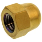 Hutmutter M8X1.25 mm Edelstahl V4A gold für Motorräder