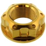 Mutter Achse M22X1. 5 mm Edelstahl V4A gold passend für: Honda CRF, CBR, CR