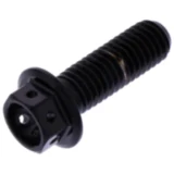 Sechskantschraube M8X1.25 25 mm Edelstahl V4A Racing schwarz