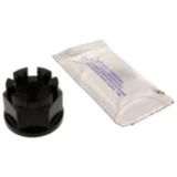 Mutter Achse M18X1. 5 mm Edelstahl V4A schwarz passend für: Kawasaki Z, ER - 6N, ER - 6F