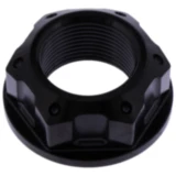 Achsmutter M25X1.5 mm Edelstahl V4A schwarz