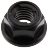 Bundmutter selbstsichernd JMP Bolt M8X1. 25 mm Titan schwarz passend für: Honda CRF, CR, XR