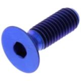 Senkschraube JMP M5X0.8 mm 15 mm Titan blau