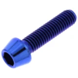 CONE HEAD BOLT M5X0.8MM 20MM TITAN BLUE