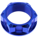 Mutter Lenkkopf JMP Bolt M28X1MM Titan blau passend für: Kawasaki ZX - 10R, ZX - 6R, Z H2