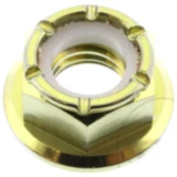 Bundmutter selbstsichernd JMP Bolt M8X1. 25 mm Titan gold passend für: Honda CRF, CR, XR