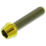 Kegelkopf Schraube M6X1,00 mm 25 mm Titan gold für: JMP