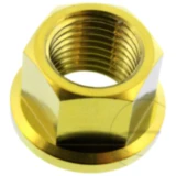 Mutter Kettenrad JMP Bolt M12 X 1. 25 mm Titan gold passend für: Honda CB, CBR, CBF