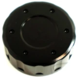 Deckel Bremsflüssigkeitsbehälter 42 mm Alu schwarz passend für: Kawasaki Z, Ninja, ZX - 10R