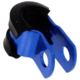 Halter Bremsschlauch JMP Bolt 5 mm Alu blau passend für: Honda CBR, CB, VT