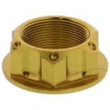 Mutter Lenkkopf JMP Bolt M24X1MM Alu gold passend für: Honda CB, VT, CBR