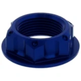 Mutter Lenkkopf JMP Bolt M24X1. 5 mm Alu blau passend für: Honda CRF, CB, XR