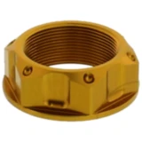 Mutter Lenkkopf JMP Bolt M28X1MM Alu gold passend für: Kawasaki ZX - 10R, ZX - 6R, Z H2