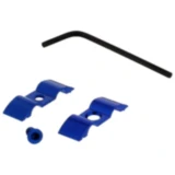 Bremsschlauch Halter JMP 7 mm 2-fach Aluminium blau
