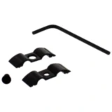 Bremsschlauch Halter - JMP 7 mm 2-fach Alu schwarz