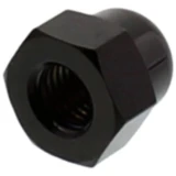 Hutmutter M10 x 1.25 mm 14 mm Edelstahl V4A schwarz für Motorräder