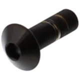 Linsenschraube M4X0.5 12 mm Edelstahl V4A schwarz