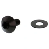 Linsenschraube M5X0.8 12mm Edelstahl V4A schwarz für Motorräder