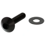 Linsenschraube M5X0.8 25mm Edelstahl V4A schwarz