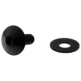 Linsenschraube JMP für Motorräder M6X1.00 16mm Edelstahl V4A schwarz