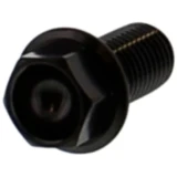 Sechskant Edelstahl Schraube M10 x 1.25 mm 20 mm schwarz