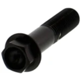 Schraube Sechskant M10 x 1.25 mm 45 mm Edelstahl V4A schwarz