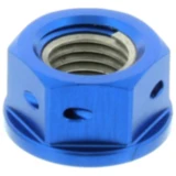 Mutter Kettenrad JMP Bolt M10 x 1. 25 mm Alu Racing blau passend für: Kawasaki Z, Ninja, ZZR