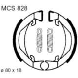 Bremsbacken mit Feder TRW passend für: Kreidler Flory, MF2, MF4, KTM Mini Adventure, SX, SXR