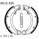 Bremsbacken mit Feder TRW passend für: MZ/MUZ ETZ, TS, Beiwagen