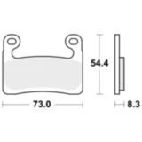 Bremsklotz Sinter SCR TRW Alternative: 7370223 passend für: BMW R, S