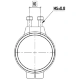 Rahmenklemme YSS 52 mm für Motorrad-Ausgleichsbehälter