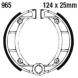 Bremsbacken mit Feder EBC passend für: Italjet Torpedo, Millennium, Dragster