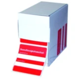 JM Bremsflüssigkeitswechsel Etiketten 200 Stück Spenderbox