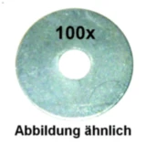 Kotflügelscheiben verzinkt 4x15 für Motorräder