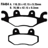 Bremsklotz Standard Scooter EBC passend für: TGB X - Motion