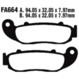 Bremsklotz Sinter R EBC passend für: SWM Silver Vase, Gran Turismo, Six Days