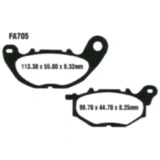 Bremsklotz Carbon Scooter EBC passend für: Yamaha CZD, YP