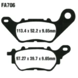 Bremsklotz Carbon Scooter EBC passend für: Yamaha CZD, YP, MWD