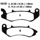 Bremsklotz Standard Scooter EBC passend für: Benelli BN, Leoncino, KSR - Moto Sirion