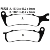 Bremsklotz Standard EBC passend für: AJS Tempest, Cadwell, Clubman, Lexmoto Viper