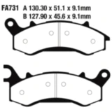 Bremsklotz Standard EBC passend für: Lexmoto ZSX - F, ZSX - R, Ricambi