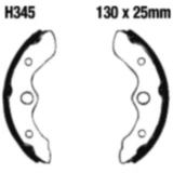 Bremsbacken mit Feder EBC passend für: Honda TRX 7370206