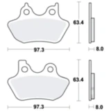 Bremsklötze für Performance Comfort Motorräder