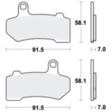 Bremsklotz für Custombikes, Chopper und Cruiser – PC TRW Alternative: 7377053