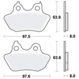 Bremsklotz für Custombikes und Chopper