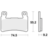Bremsklotz PC TRW Alternative: 7329741 passend für: Honda CBR, CB, VTR
