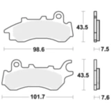Bremsklotz Standard TRW Alternative: 7320130 passend für: Honda CB
