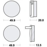 Bremsklotz Standard TRW Alternative: 7326101 passend für: Honda CB
